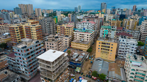 Aerial view of dar es salaam, tanzania