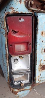 Close-up of abandoned car