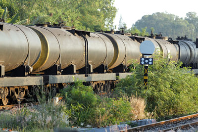 Train on railroad track