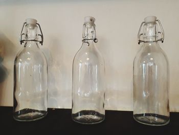 Close-up of bottles