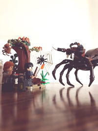 Stuffed toy on table