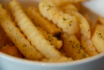 Close-up of noodles in bowl