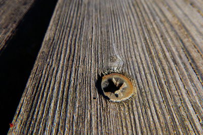 Full frame shot of rusty metallic plank