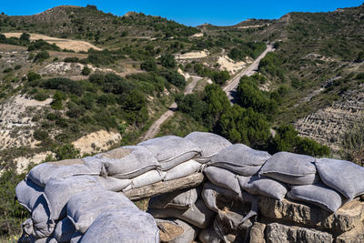 Reconstructed trenches of the spanish civil war