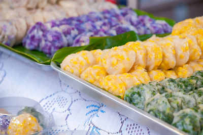 Close-up of food for sale at market stall