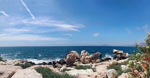 Scenic view of sea against sky