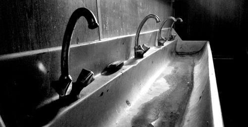 Close-up of faucet