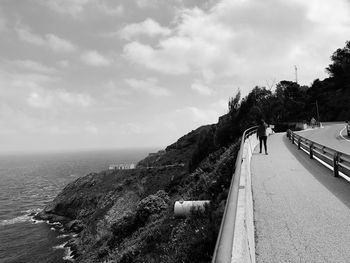 Panoramic view of sea against sky