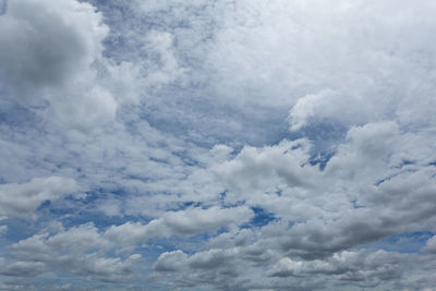 Low angle view of clouds in sky