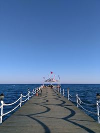 Pier over sea