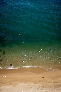 High angle view of beach