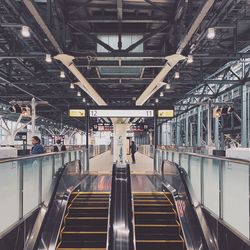 Train at railroad station