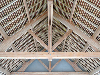 Low angle view of ceiling of building