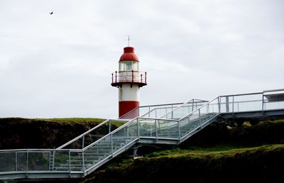 Low angle view of lighthouse