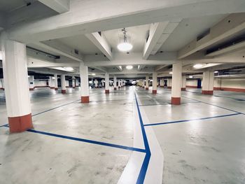 View of empty subway station