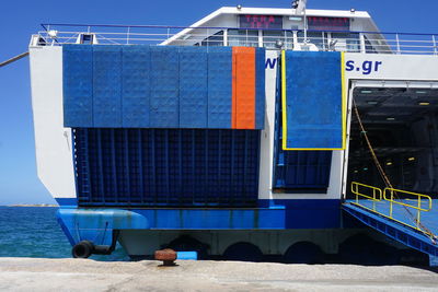 Low angle view of train against sky