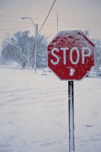 Close-up of road sign