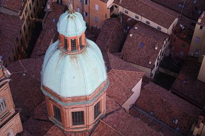 High angle view of old building