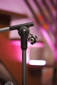 Close-up of toy on metal