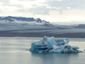 Lake with ice