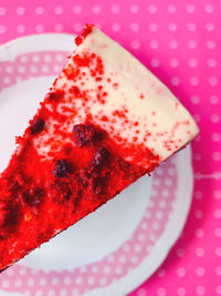 Close-up of cake on plate