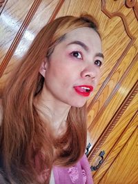 Portrait of beautiful young woman