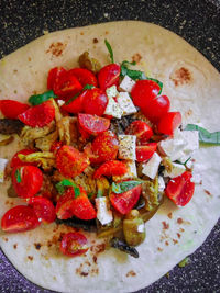 Close-up of served food