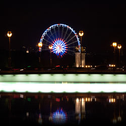 Ferris wheel at night