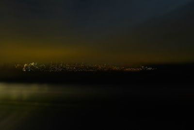 Illuminated cityscape at night