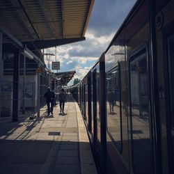 People walking in city