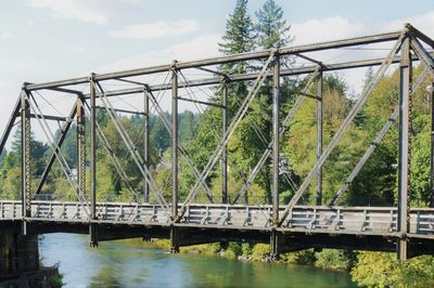 Bridge over river against sky