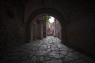 Archway of tunnel