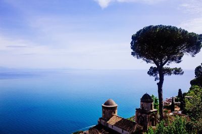 Scenic view of sea at amalfi coast