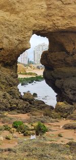 Rock formations in sea