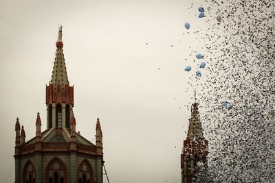 Low angle view of building against sky
