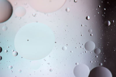 Full frame shot of wet bubbles