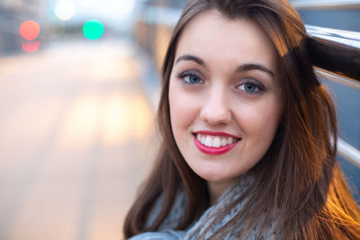 Portrait of a smiling young woman