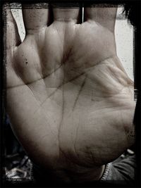 Close-up of human hand