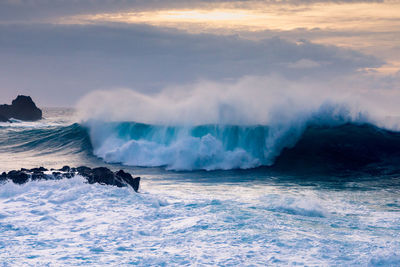 Ocean wave on tenerife island