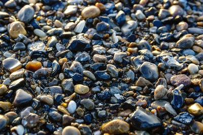 Full frame shot of pebbles