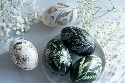 Close-up of christmas decorations