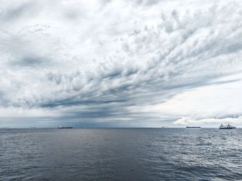 Scenic view of sea against sky