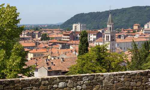 Gorizia, italy, seen from its castle park