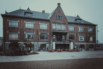 View of old building against sky