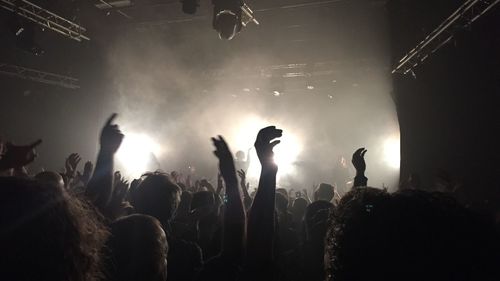 Crowd at music concert