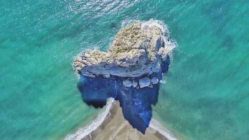 Close-up of blue sea water