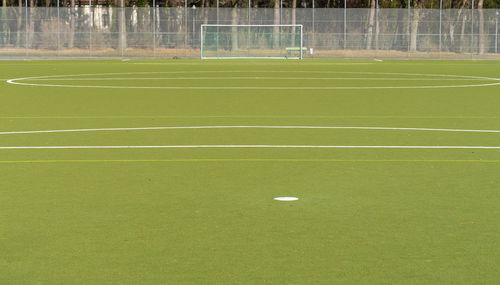 View of soccer field