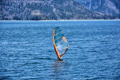 Sailboat in sea