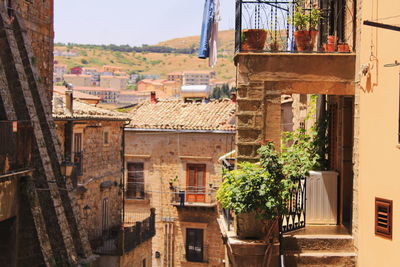 View of old town against buildings