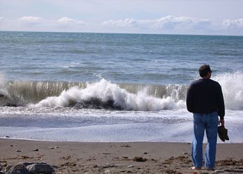 Scenic view of sea against sky